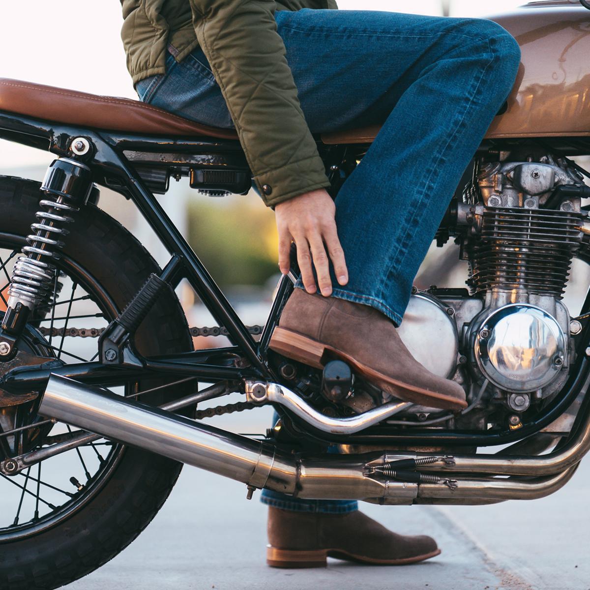 Wildking Herren Modische Wildleder Western-Stiefeletten 2603