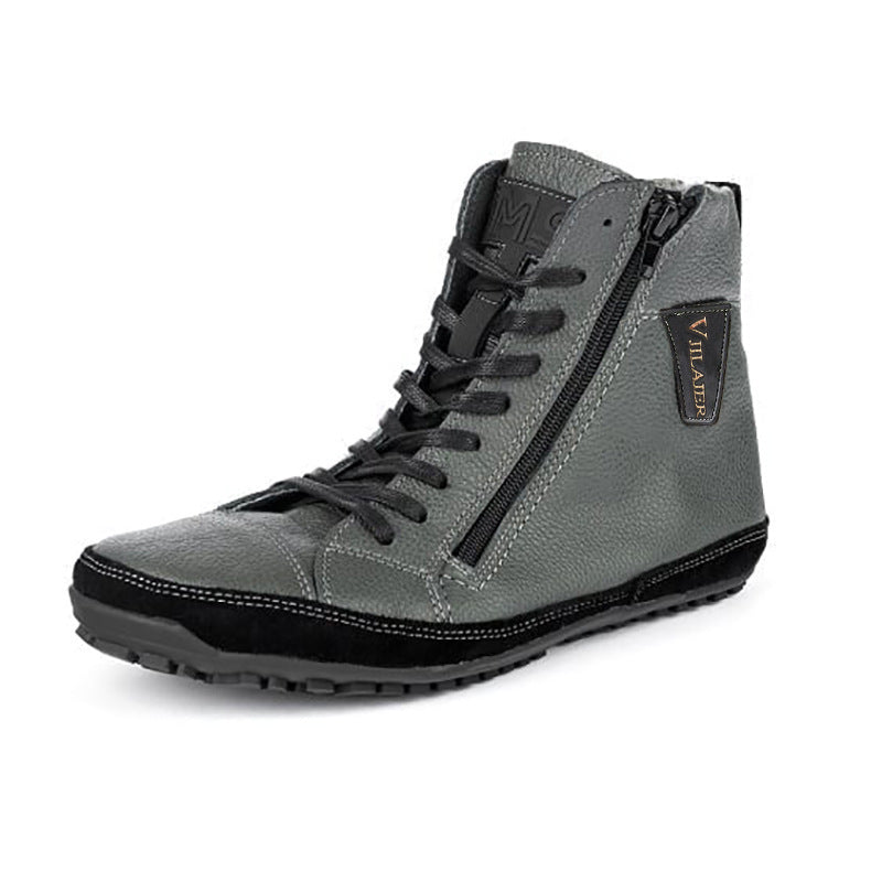 Wildking Herren Handgefertigte Barfuß-Stiefel aus Samt – Schneestiefel 1125