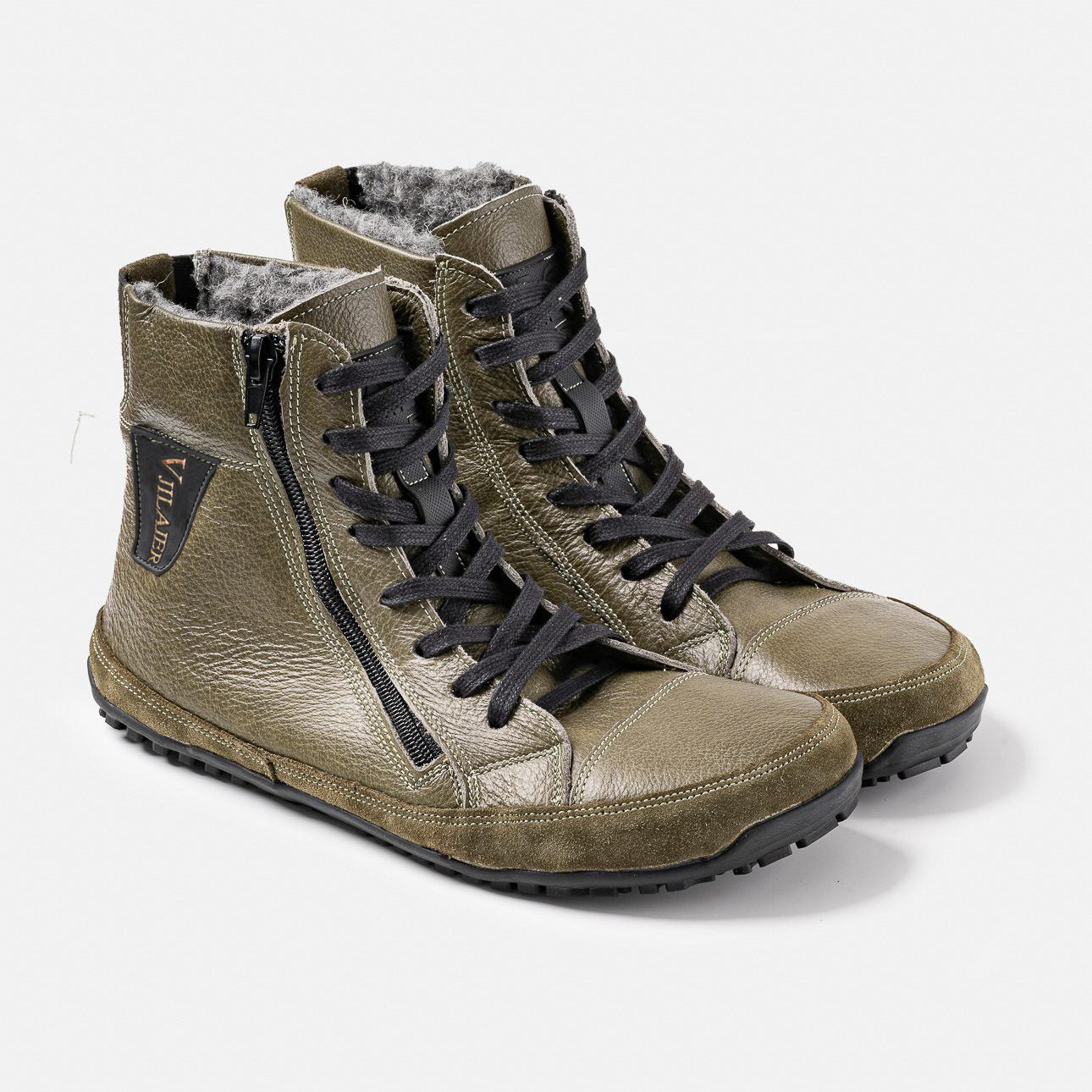 Wildking Herren Handgefertigte Barfuß-Stiefel aus Samt – Schneestiefel 1125