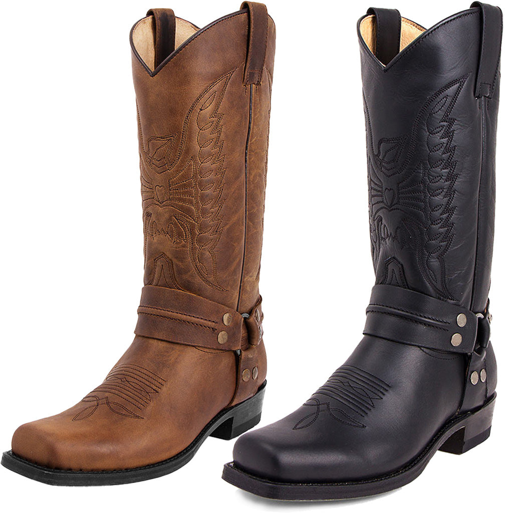 Wildking Herren High-Top Handgefertigte Western Cowboy Boots 1039 – Klassik trifft Handwerkskunst