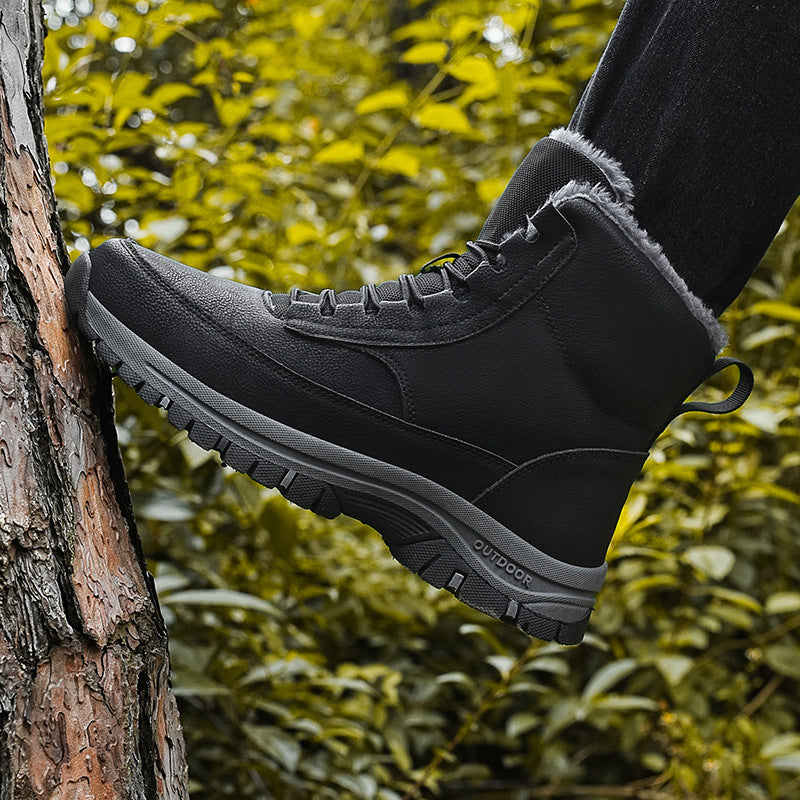 Wildking Herren High-Top Gefütterte Schneestiefel mit Fleece-Futter C4240