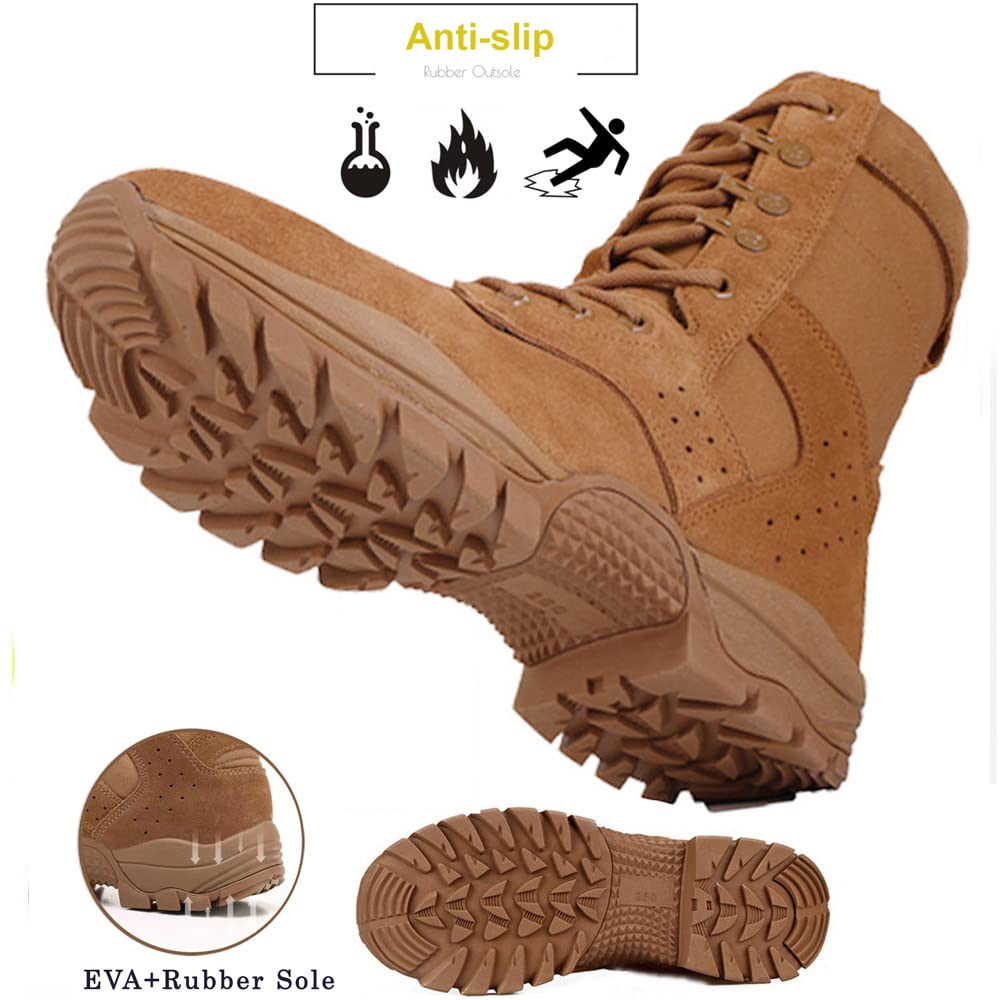 WildKing Herren B3764 – High-Top Outdoor Trekking & Combat Boots