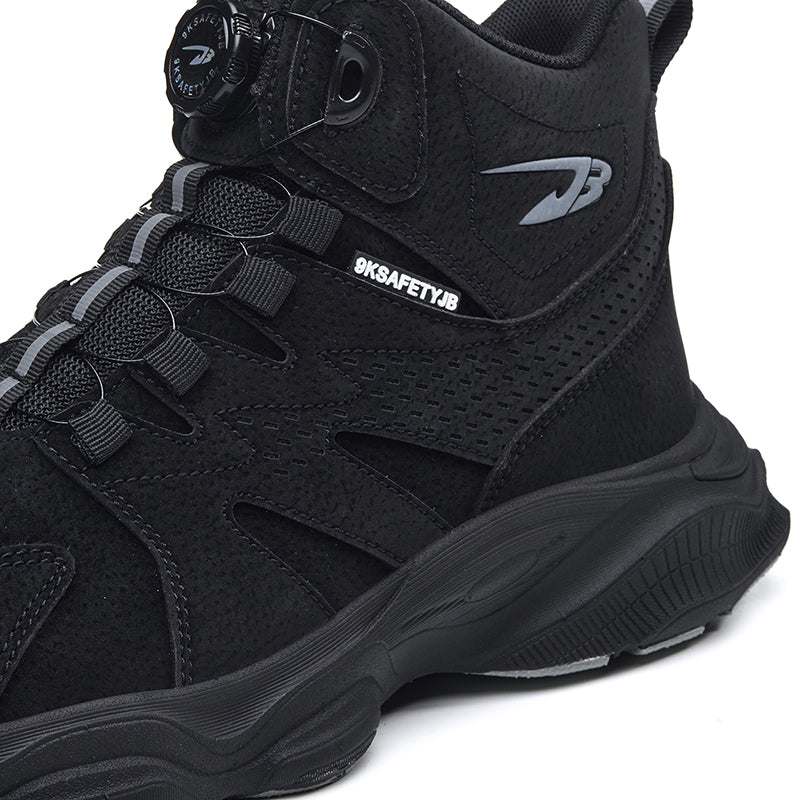 Wildking Herren Sicherheitsstiefel mit Drehverschluss – Stahlkappe & Durchtrittschutz R052