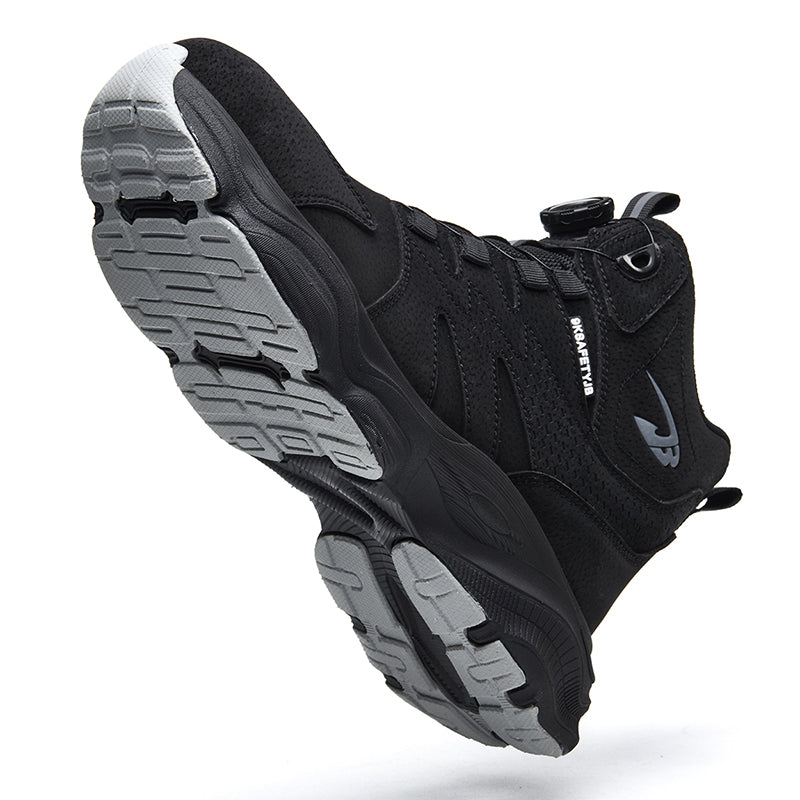Wildking Herren Sicherheitsstiefel mit Drehverschluss – Stahlkappe & Durchtrittschutz R052