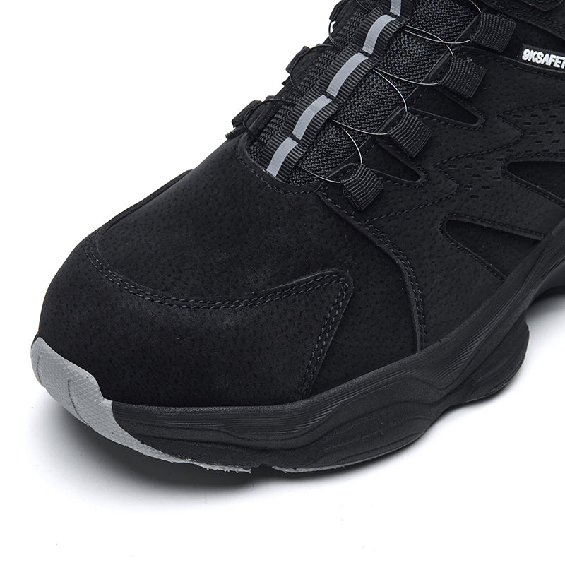 Wildking Herren Sicherheitsstiefel mit Drehverschluss – Stahlkappe & Durchtrittschutz R052