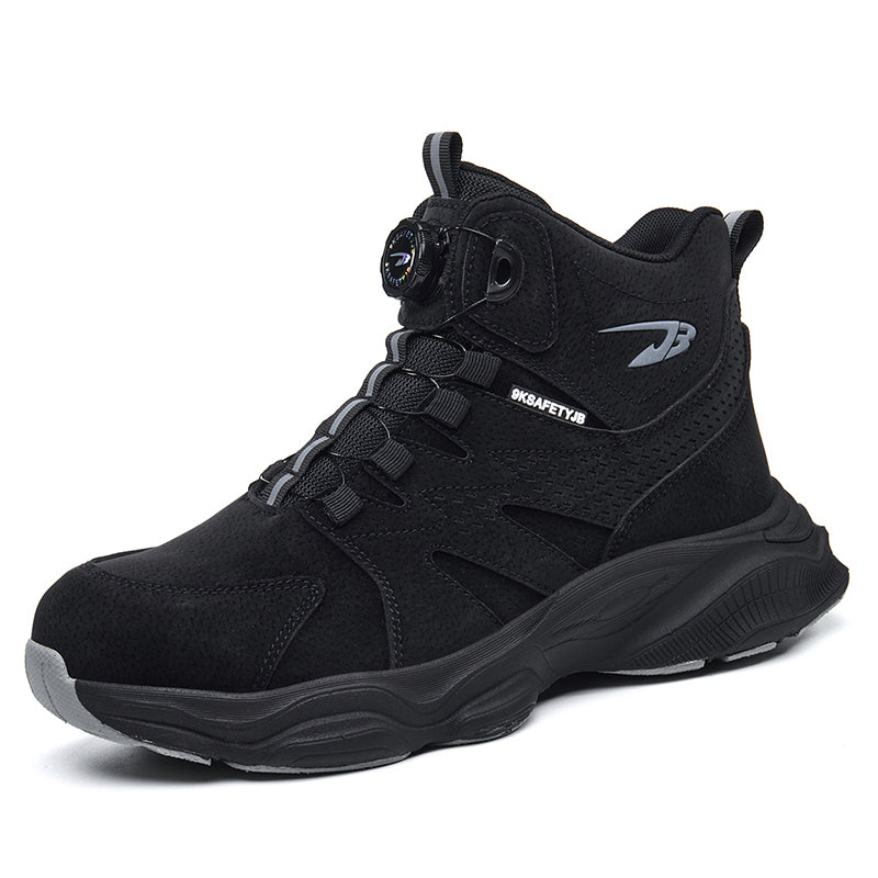 Wildking Herren Sicherheitsstiefel mit Drehverschluss – Stahlkappe & Durchtrittschutz R052