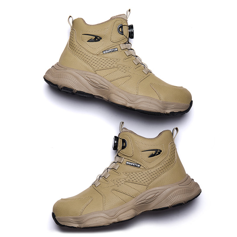 Wildking Herren Sicherheitsstiefel mit Drehverschluss – Stahlkappe & Durchtrittschutz R052