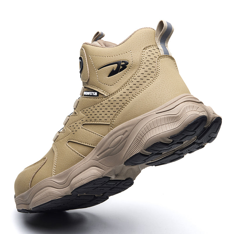 Wildking Herren Sicherheitsstiefel mit Drehverschluss – Stahlkappe & Durchtrittschutz R052