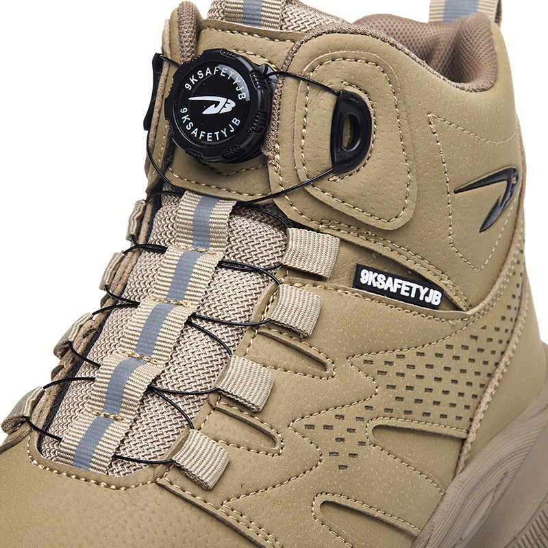 Wildking Herren Sicherheitsstiefel mit Drehverschluss – Stahlkappe & Durchtrittschutz R052