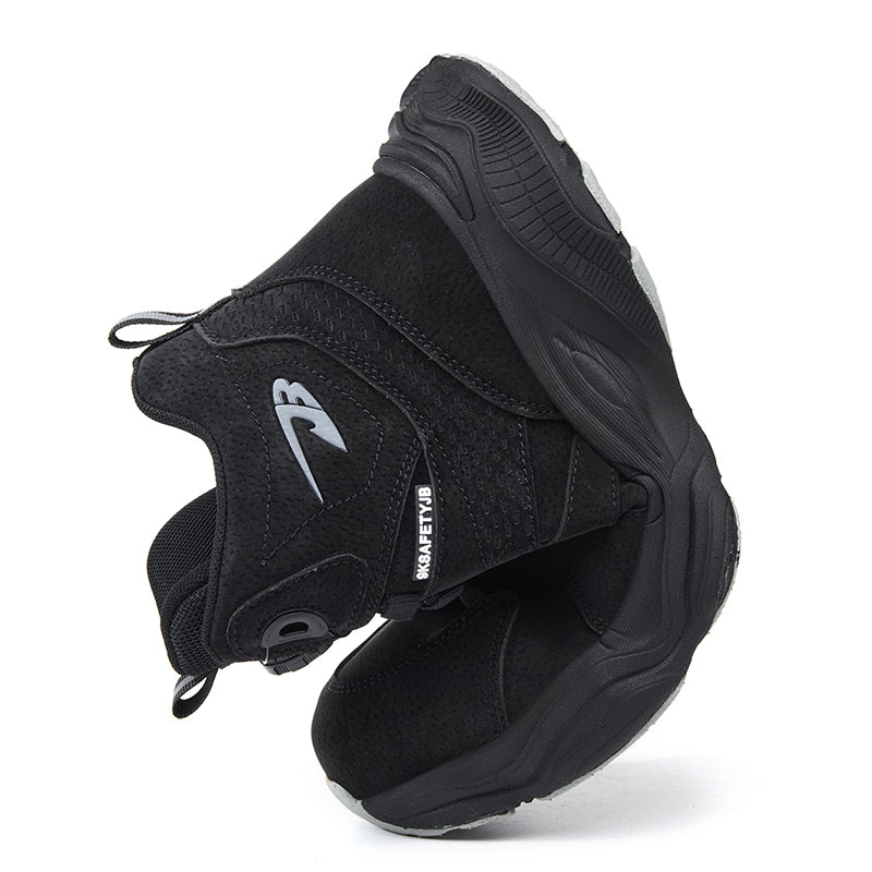 Wildking Herren Sicherheitsstiefel mit Drehverschluss – Stahlkappe & Durchtrittschutz R052