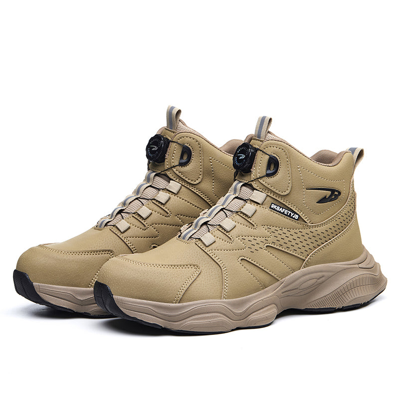 Wildking Herren Sicherheitsstiefel mit Drehverschluss – Stahlkappe & Durchtrittschutz R052