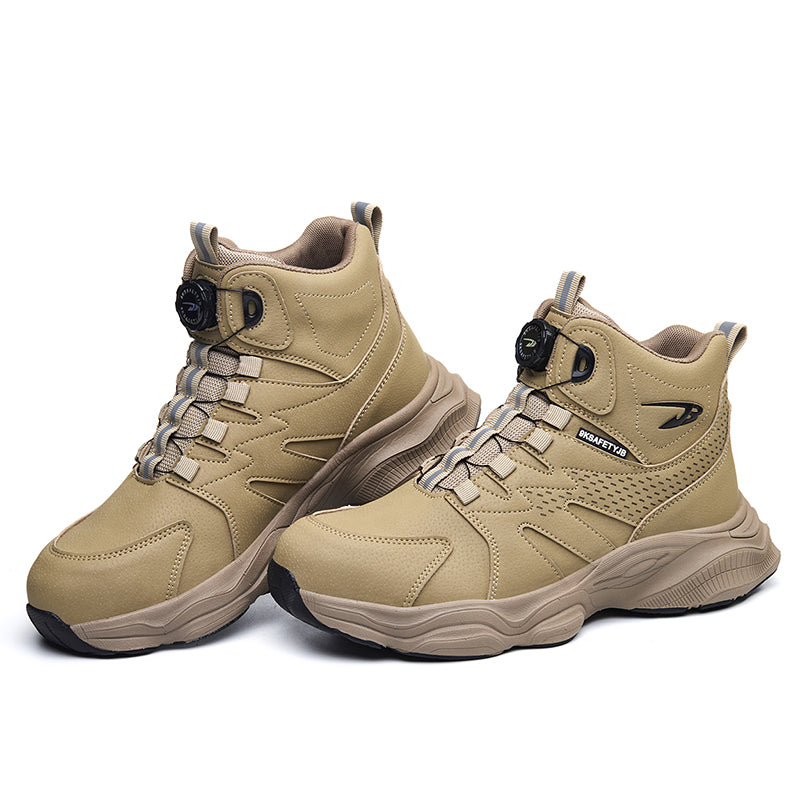 Wildking Herren Sicherheitsstiefel mit Drehverschluss – Stahlkappe & Durchtrittschutz R052