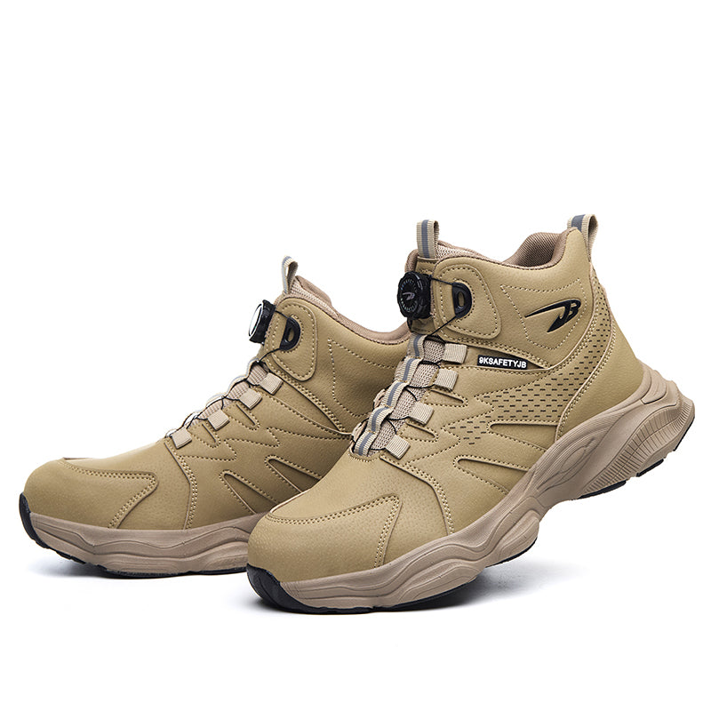 Wildking Herren Sicherheitsstiefel mit Drehverschluss – Stahlkappe & Durchtrittschutz R052