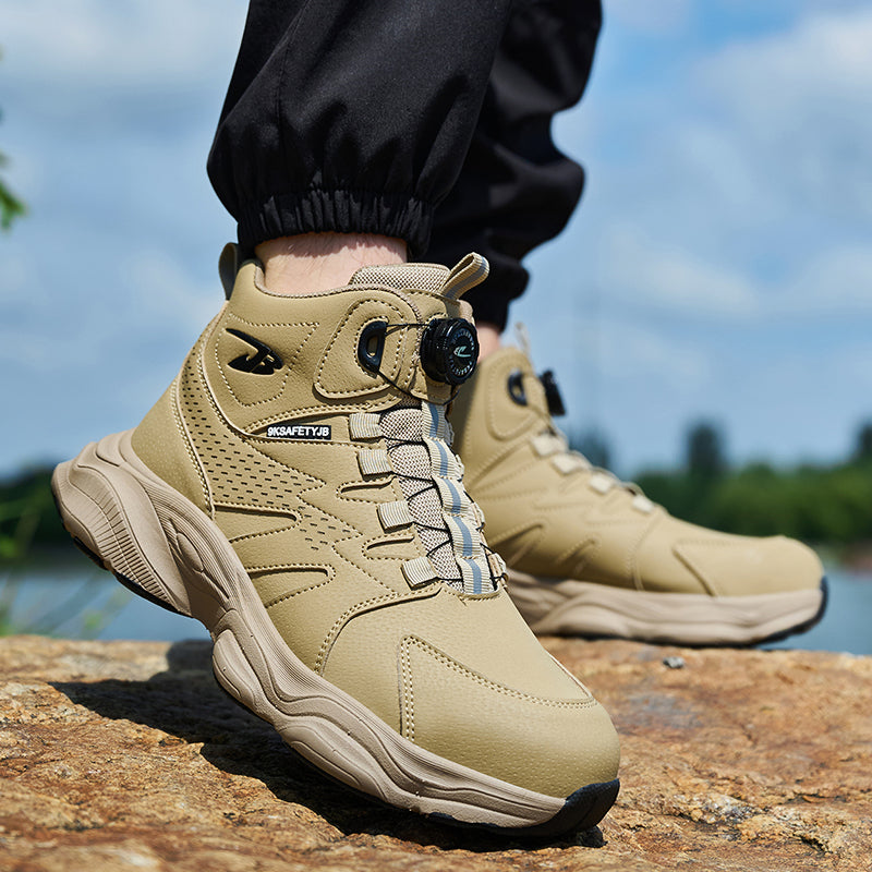 Wildking Herren Sicherheitsstiefel mit Drehverschluss – Stahlkappe & Durchtrittschutz R052