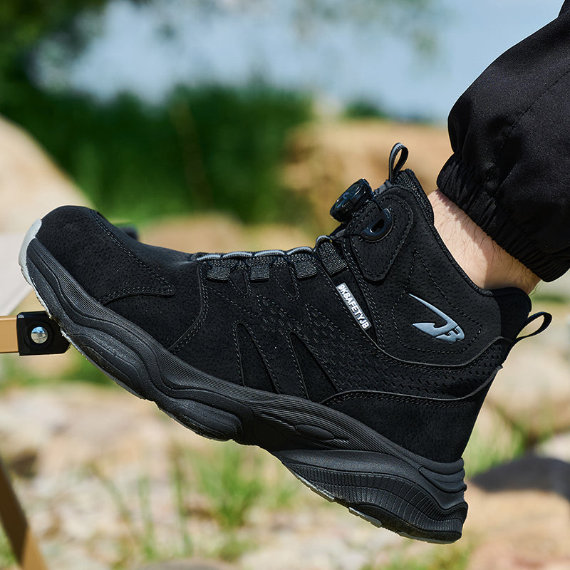 Wildking Herren Sicherheitsstiefel mit Drehverschluss – Stahlkappe & Durchtrittschutz R052