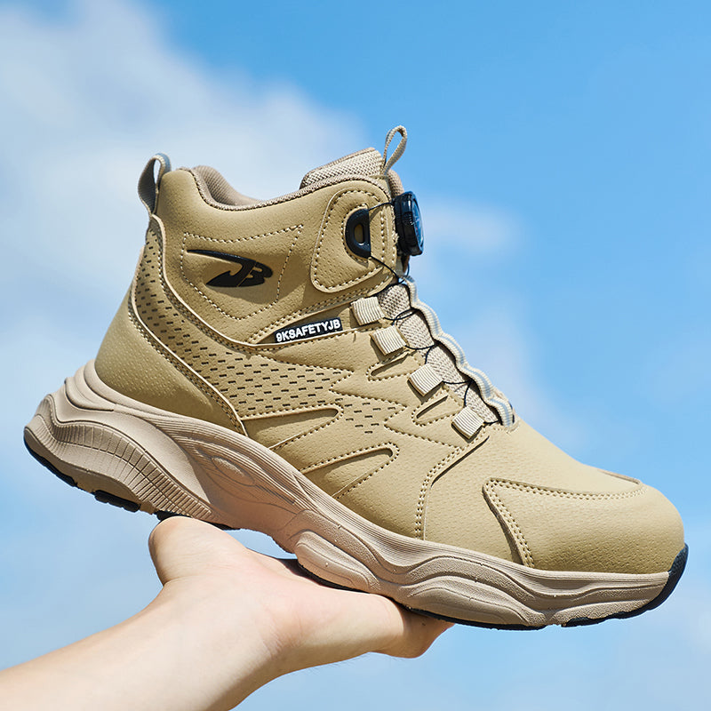 Wildking Herren Sicherheitsstiefel mit Drehverschluss – Stahlkappe & Durchtrittschutz R052