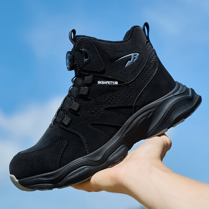 Wildking Herren Sicherheitsstiefel mit Drehverschluss – Stahlkappe & Durchtrittschutz R052