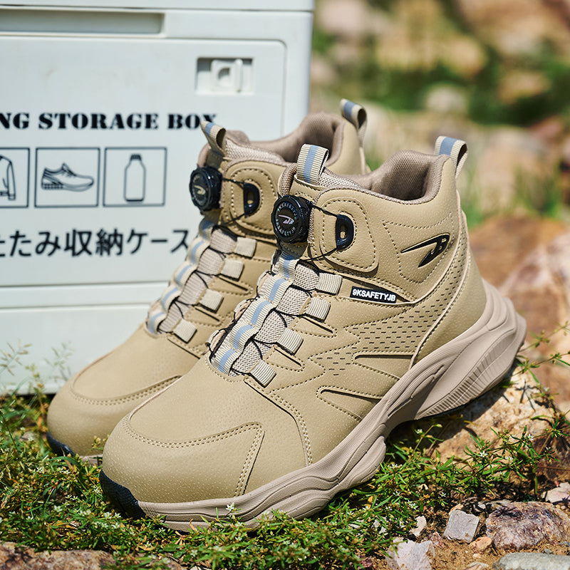 Wildking Herren Sicherheitsstiefel mit Drehverschluss – Stahlkappe & Durchtrittschutz R052