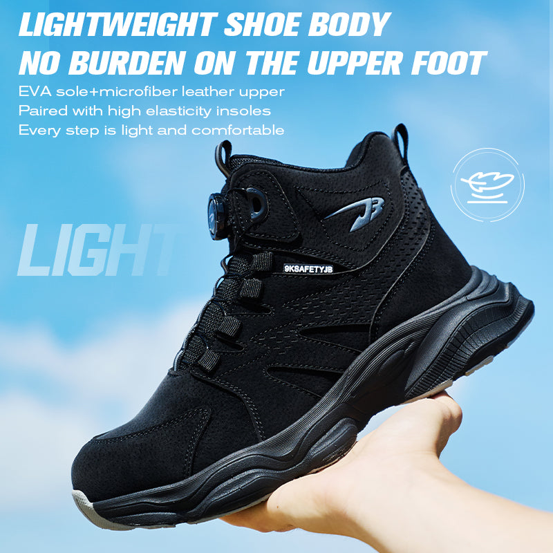Wildking Herren Sicherheitsstiefel mit Drehverschluss – Stahlkappe & Durchtrittschutz R052