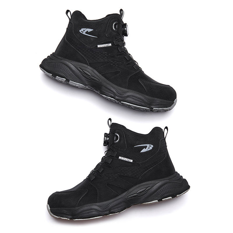 Wildking Herren Sicherheitsstiefel mit Drehverschluss – Stahlkappe & Durchtrittschutz R052