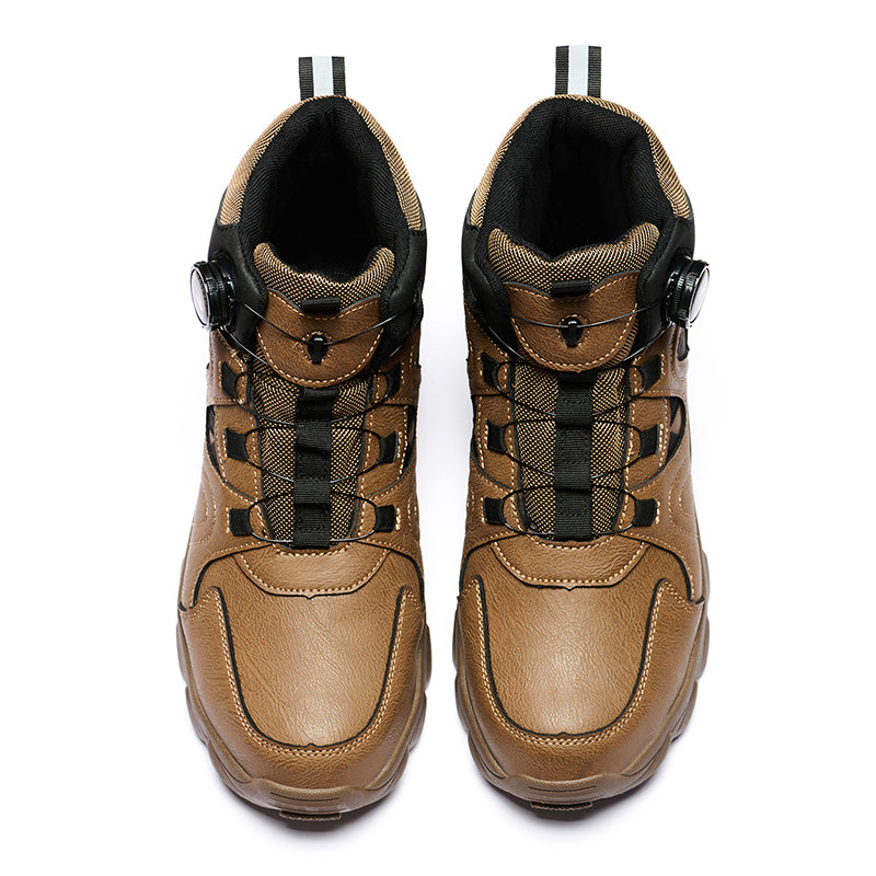 Wildking Herren Sicherheitsstiefel High Top mit Drehverschluss – Stahlkappe & Durchtrittschutz R055