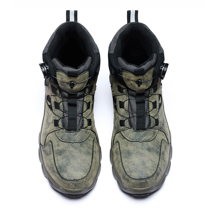 Wildking Herren Sicherheitsstiefel High Top mit Drehverschluss – Stahlkappe & Durchtrittschutz R055