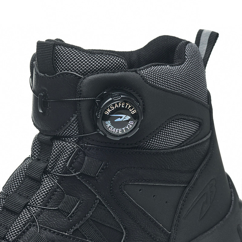 Wildking Herren Sicherheitsstiefel High Top mit Drehverschluss – Stahlkappe & Durchtrittschutz R055