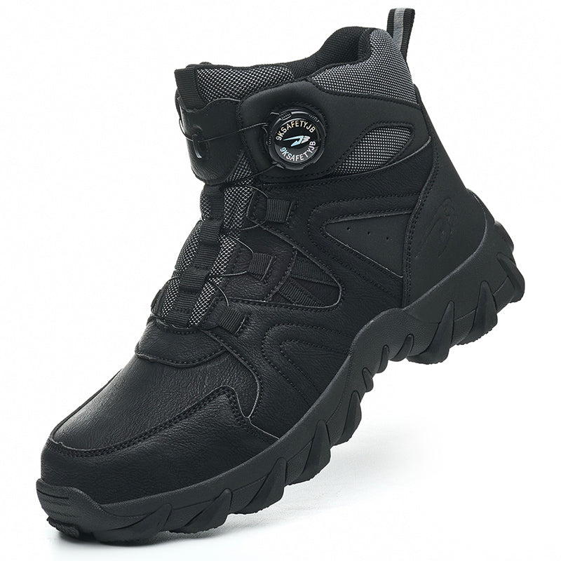 Wildking Herren Sicherheitsstiefel High Top mit Drehverschluss – Stahlkappe & Durchtrittschutz R055