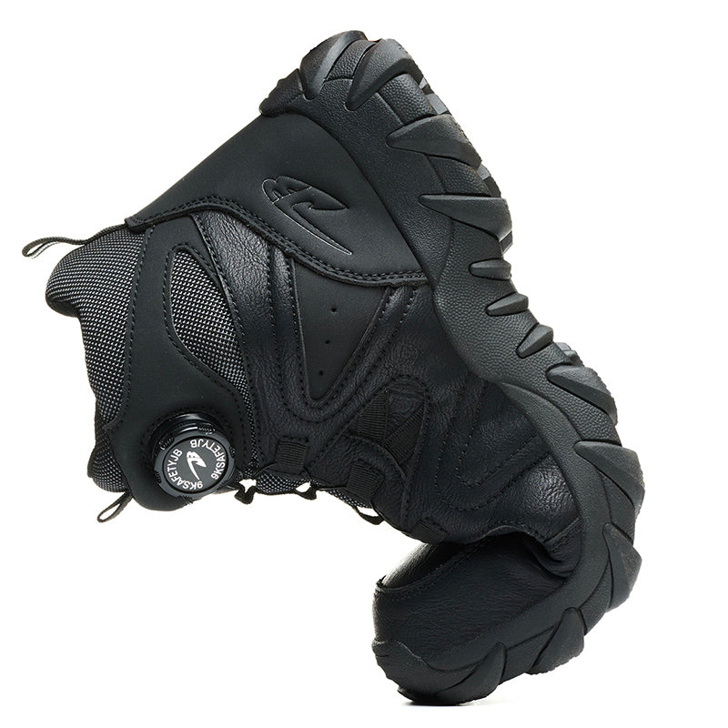 Wildking Herren Sicherheitsstiefel High Top mit Drehverschluss – Stahlkappe & Durchtrittschutz R055