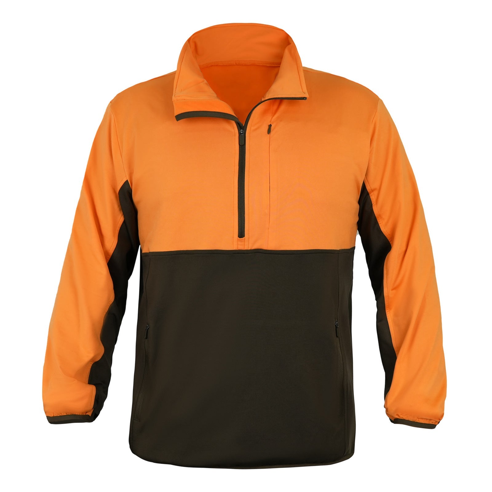 Wildking Herren Jagd Sweatshirt – Camouflage, Warm mit Stehkragen