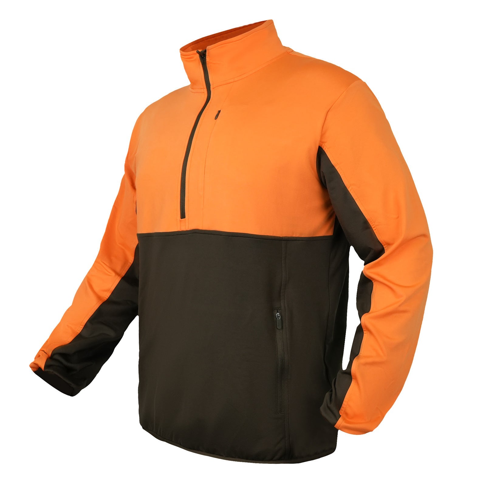 Wildking Herren Jagd Sweatshirt – Camouflage, Warm mit Stehkragen