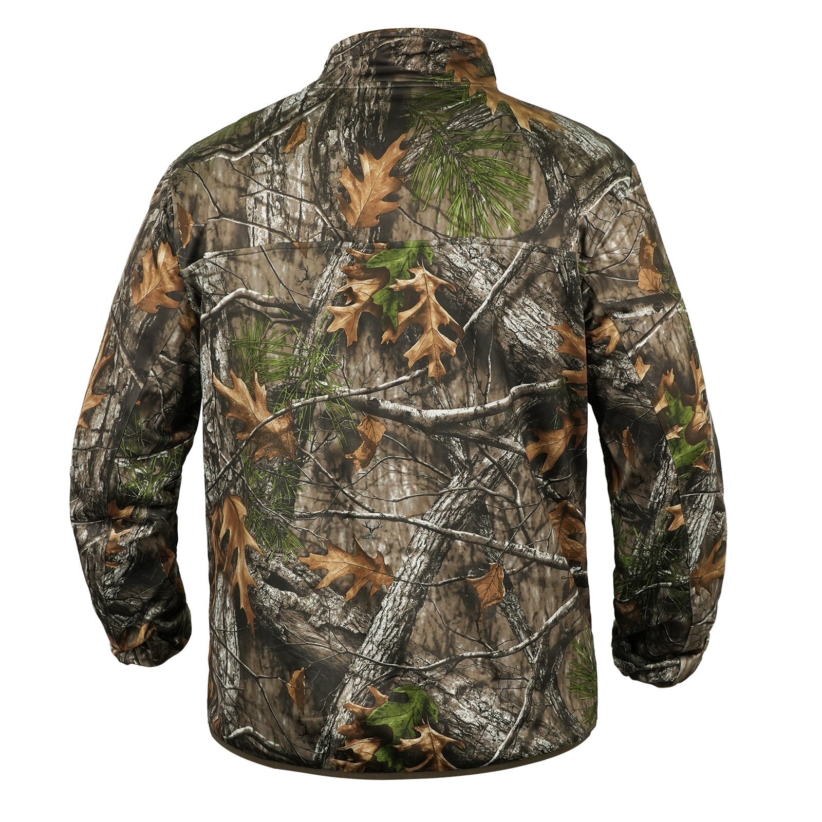 Wildking Herren Jagd Sweatshirt – Camouflage, Warm mit Stehkragen