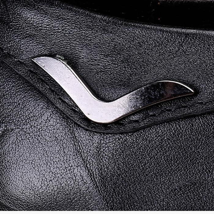 Wildking Herren Leder Business Casual Slip-On Loafers 7.0