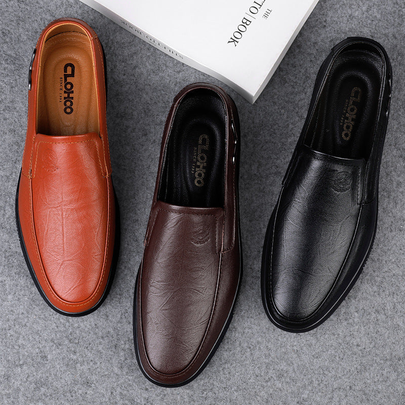 Wildking Herren Leder Business Casual Slip-On Loafers 7.0