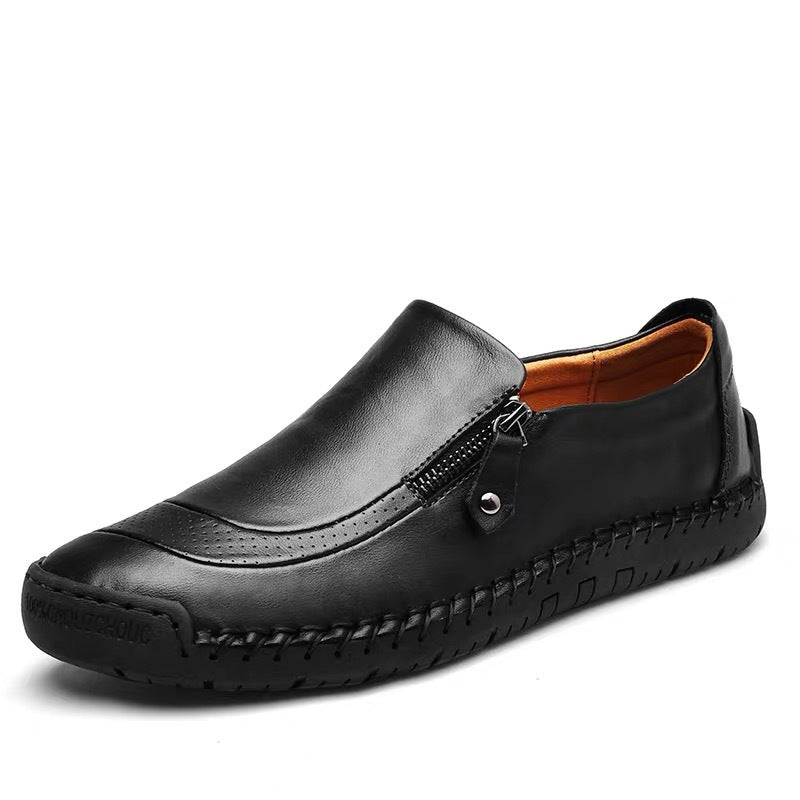 WildKing Herren Leder Loafers B4068 – Rutschfest & Komfortabel