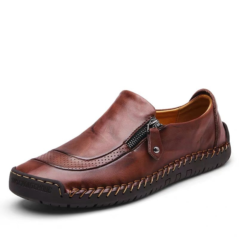 WildKing Herren Leder Loafers B4068 – Rutschfest & Komfortabel