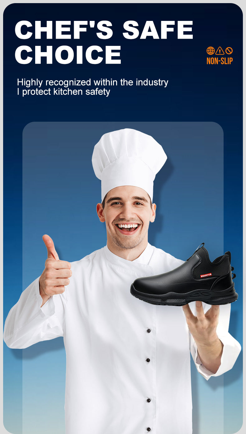 Wildking Herren Kochschuhe – Leichte rutschfeste Arbeitsschuhe für Küche & Gastronomie R053