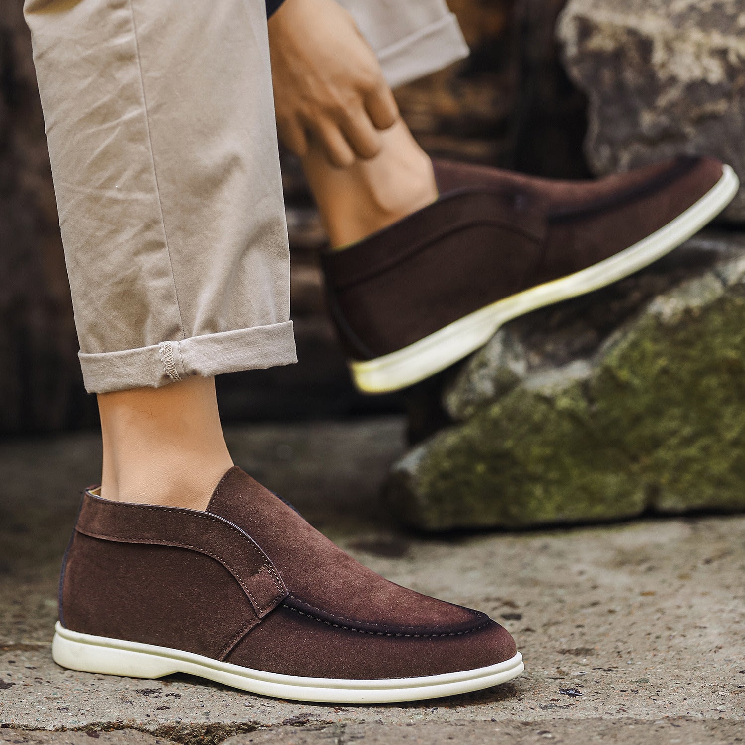 Wildking Herren Mid-Cut Rundtoe Loafers – 6607