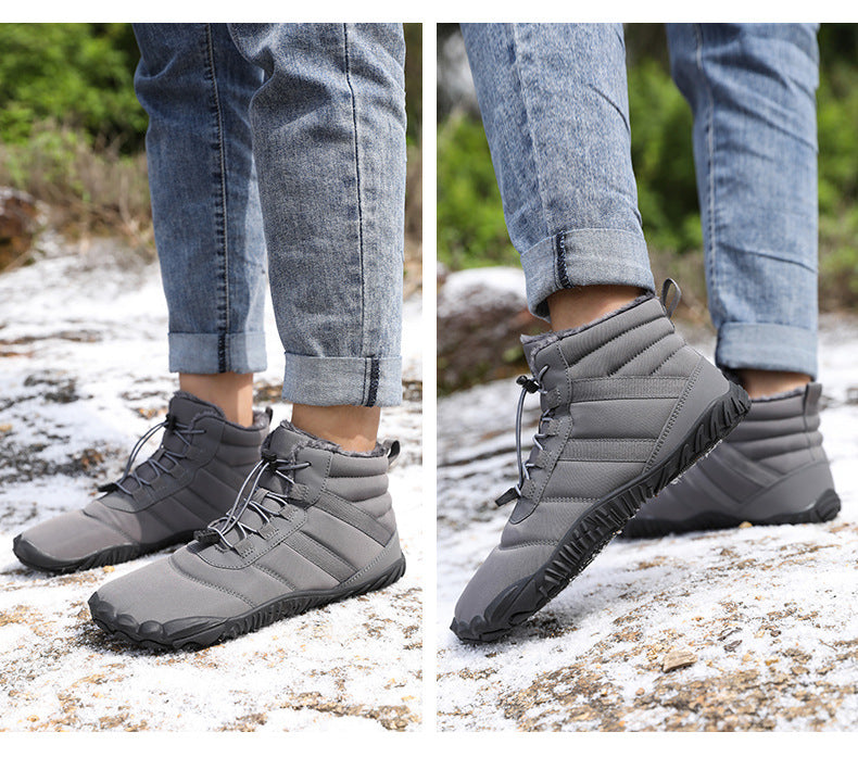 Wildking Herren Mid-Top Gefütterte Barfuß-Schneestiefel A65