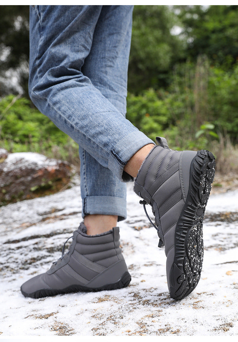 Wildking Herren Mid-Top Gefütterte Barfuß-Schneestiefel A65