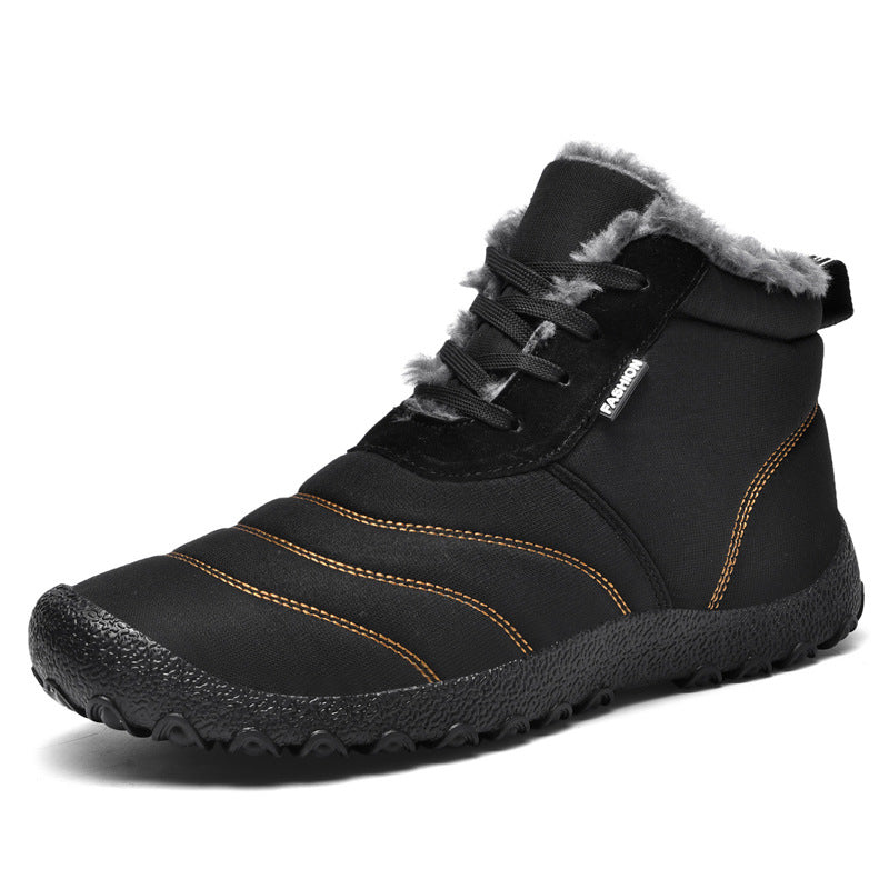Wildking Herren Mid-Top Barfuß-Schneestiefel – Gefüttert, Warm & Rutschfest C4011