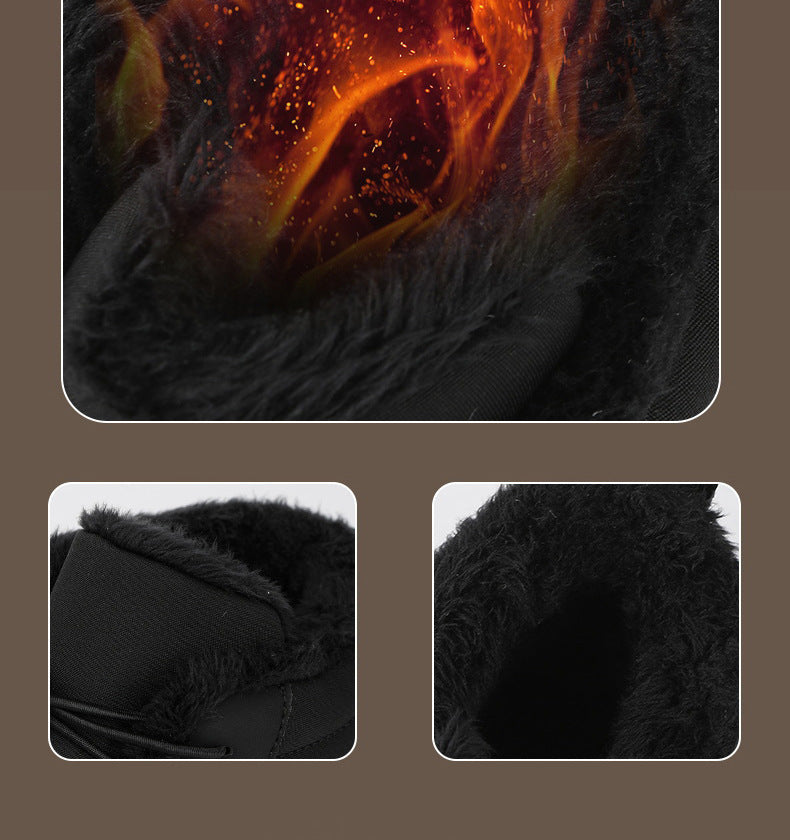 Wildking Herren Mid-Top Gefütterte Rutschfeste Barfuß-Schneestiefel A108