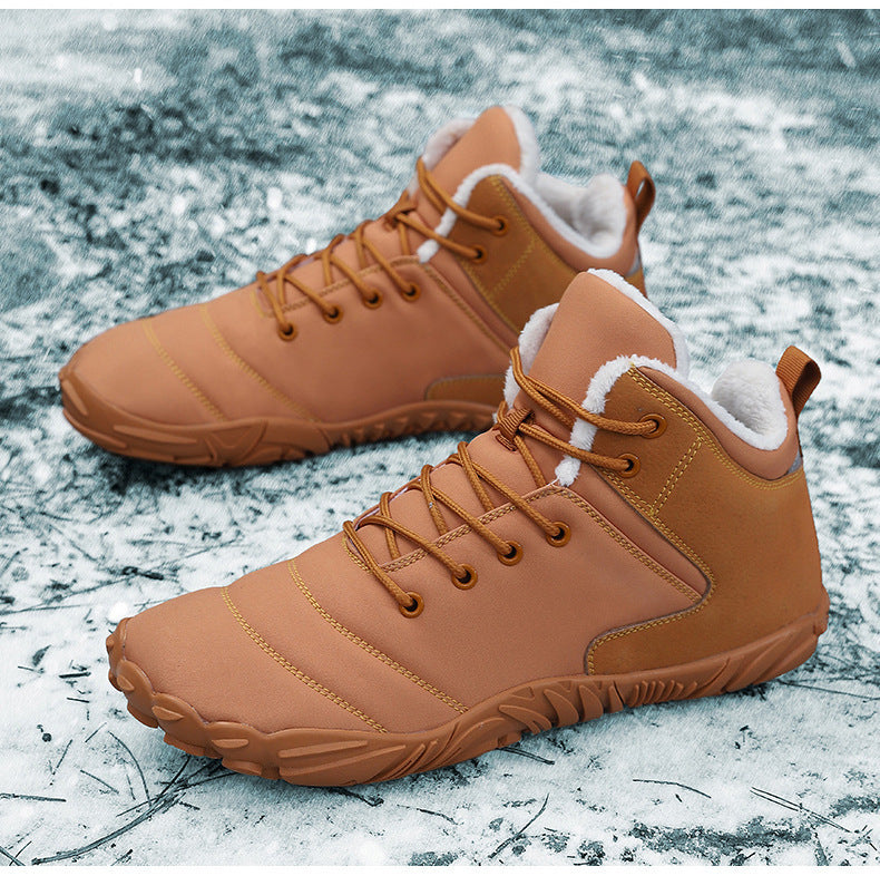 Wildking Herren Mid-Top Gefütterte Rutschfeste Barfuß-Schneestiefel K03