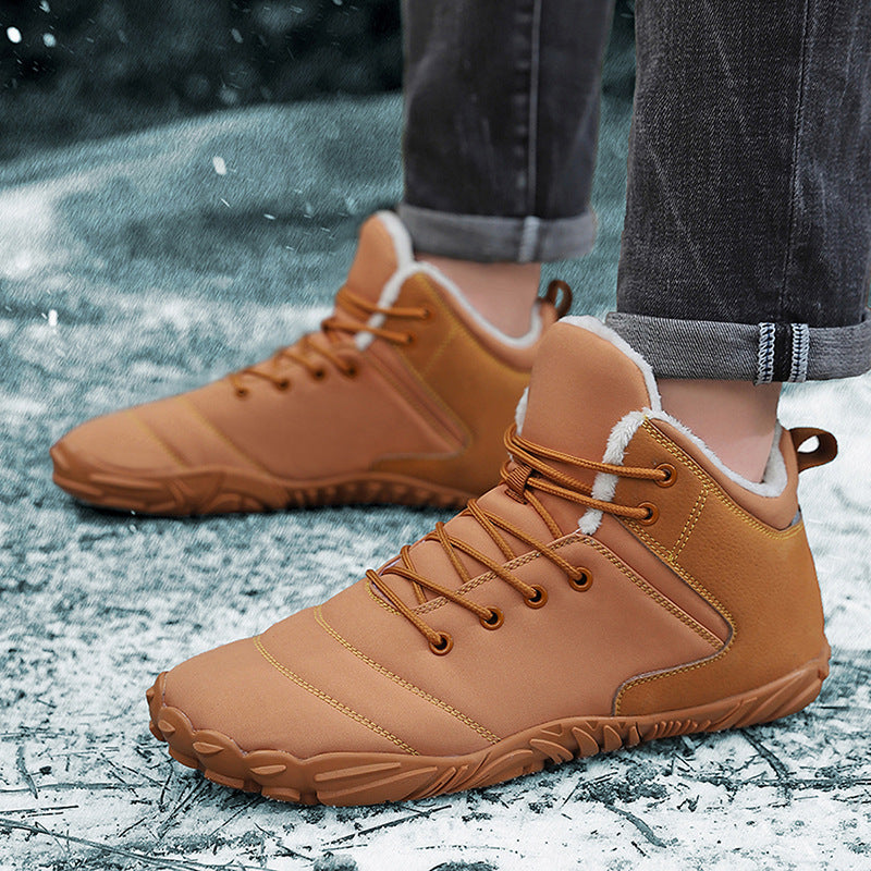 Wildking Herren Mid-Top Gefütterte Rutschfeste Barfuß-Schneestiefel K03