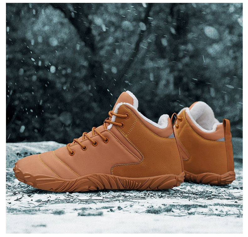 Wildking Herren Mid-Top Gefütterte Rutschfeste Barfuß-Schneestiefel K03