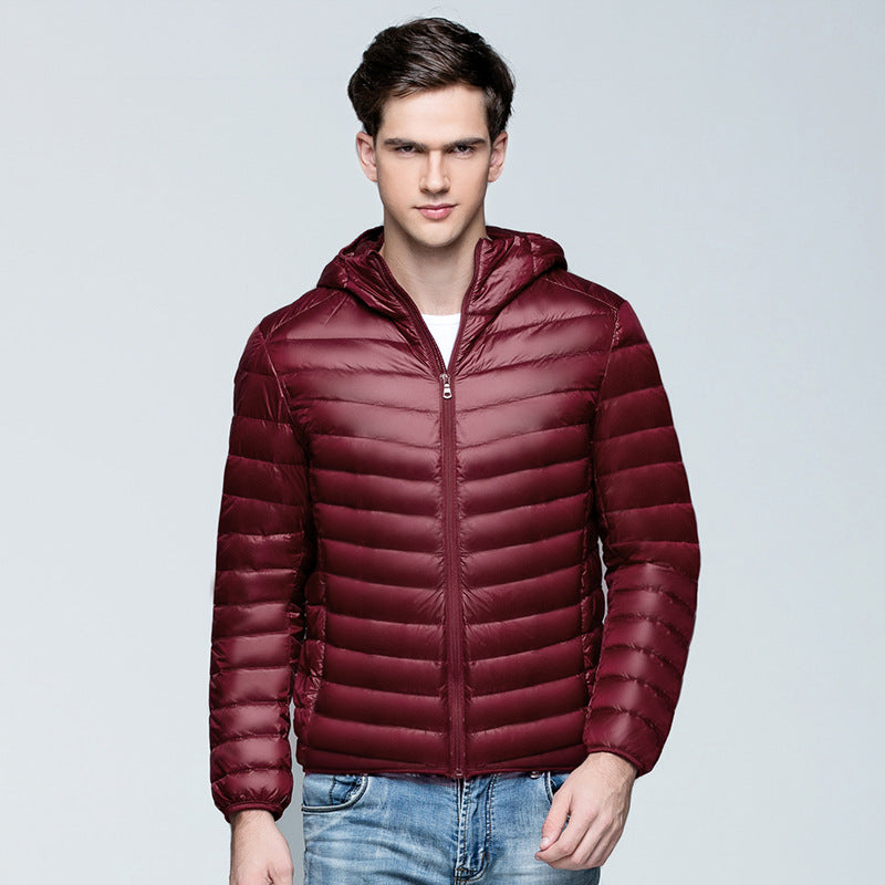 Wildking Herren Gepolsterte Steppjacke mit Kapuze – Leichte Winter-Pufferjacke Q3021