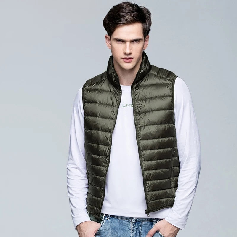 Wildking Herren Leichte Steppweste zum Verstauen – Puffer-Style Q3019