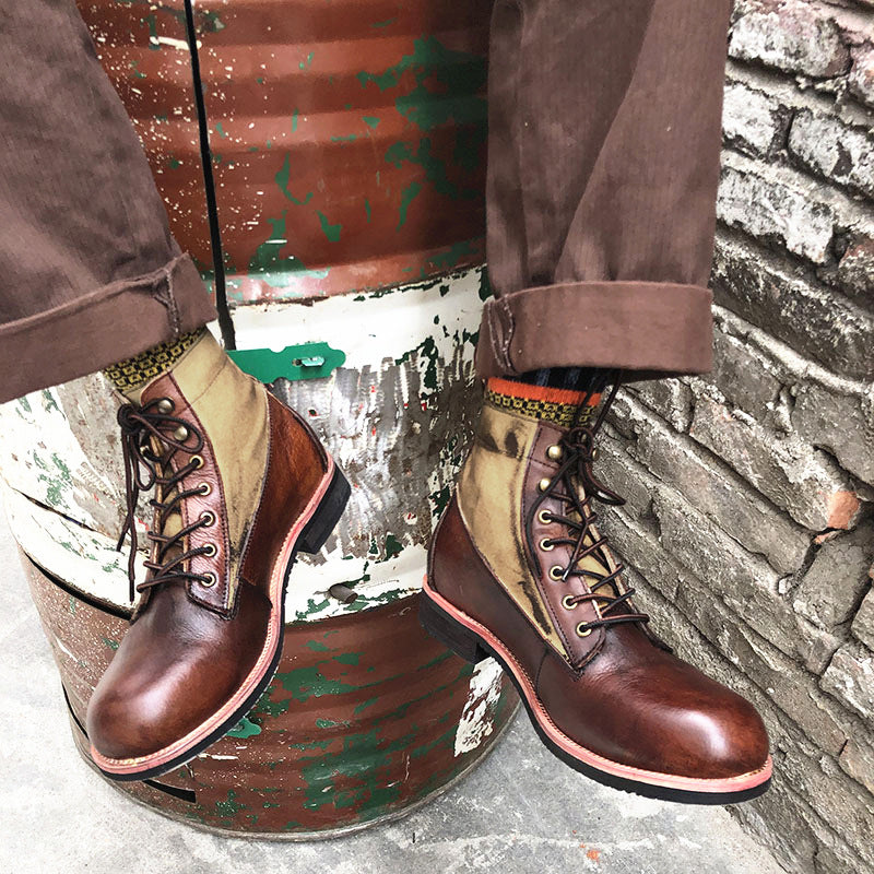 WildKing Herren Chukka Boots 6079 – Retro Leder