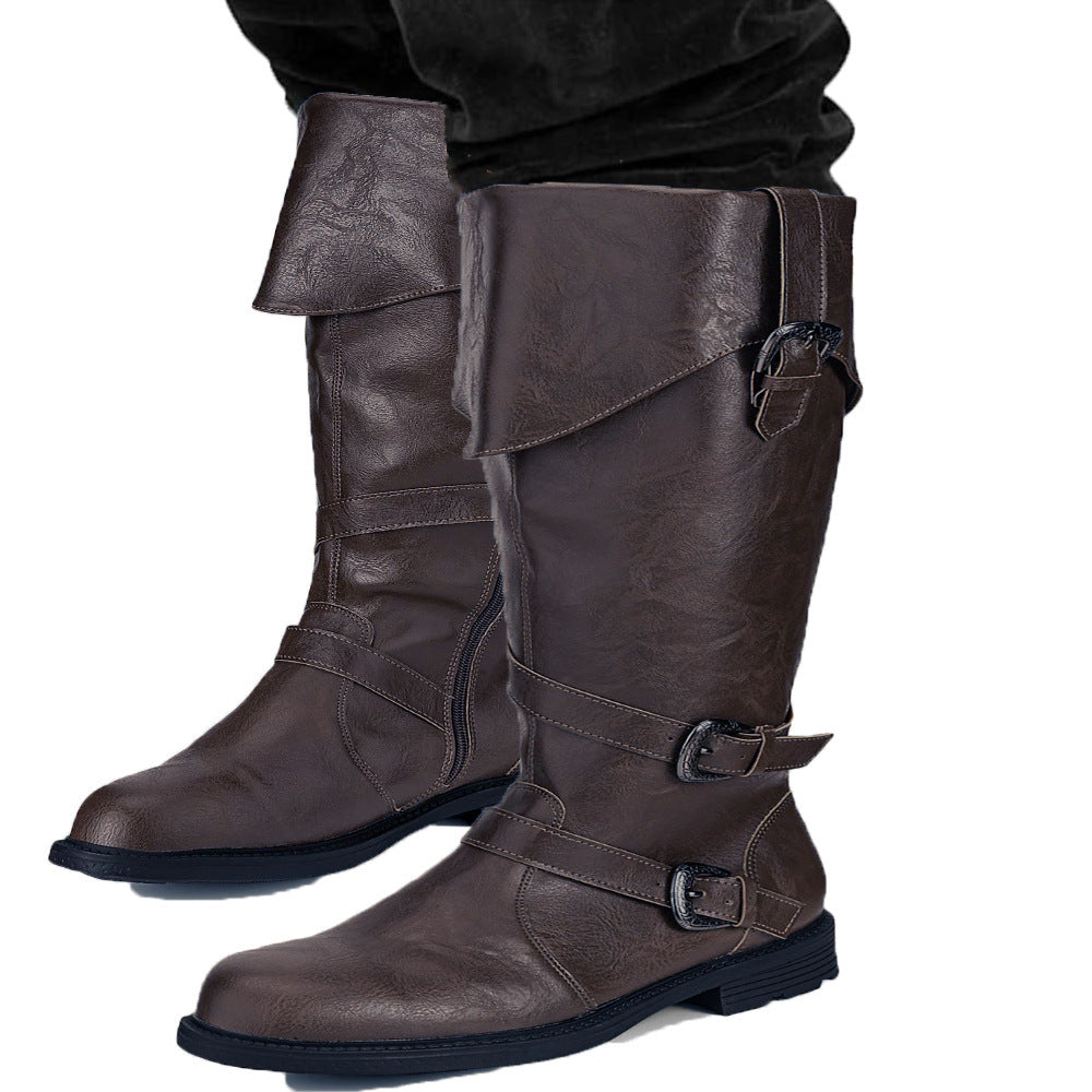 Wildking Herren Retro Mittelalter Renaissance Halloween Aufführungsschuhe B1034