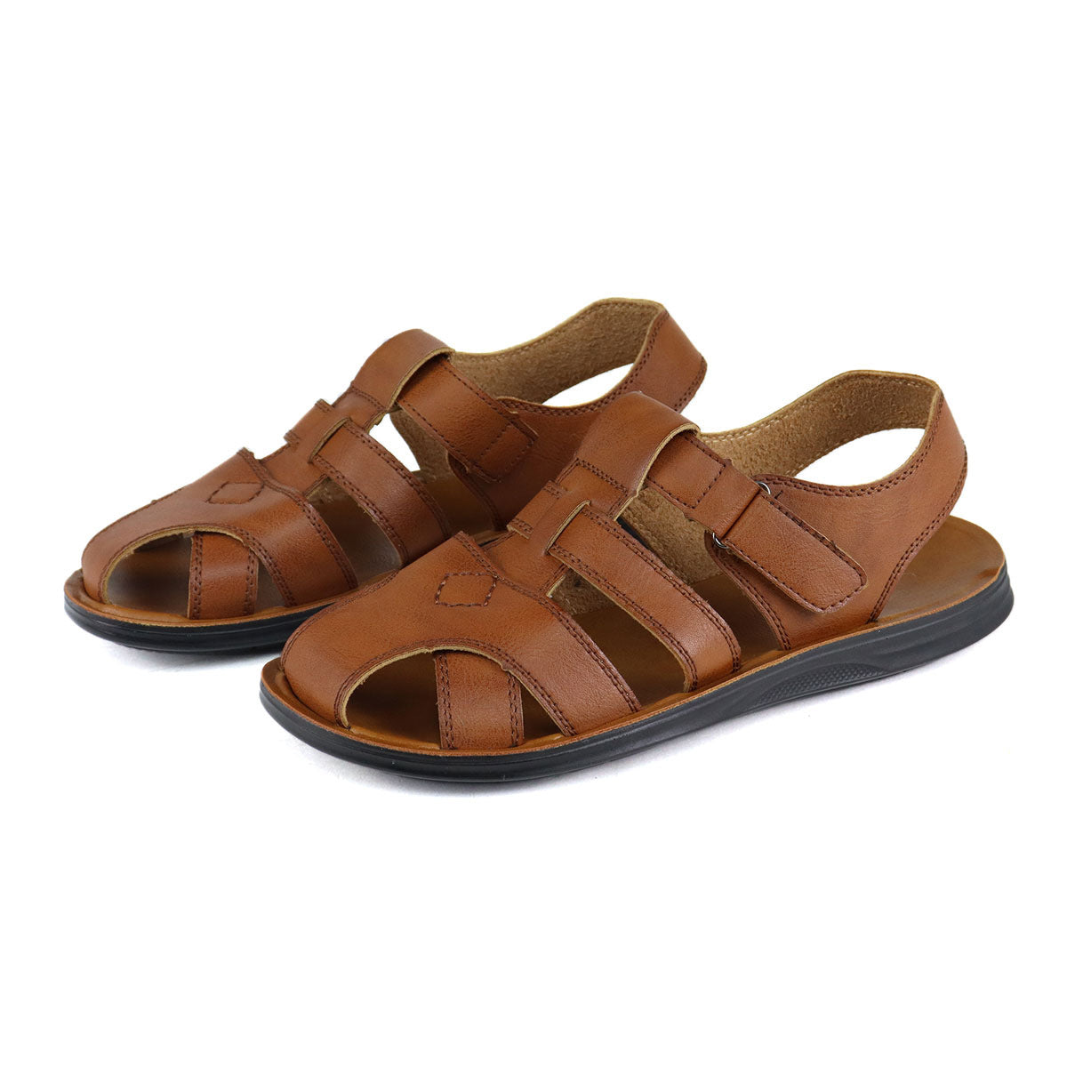 Wildking Herren Römisch inspirierte Sandalen mit weicher Sohle und atmungsaktivem Design 2410